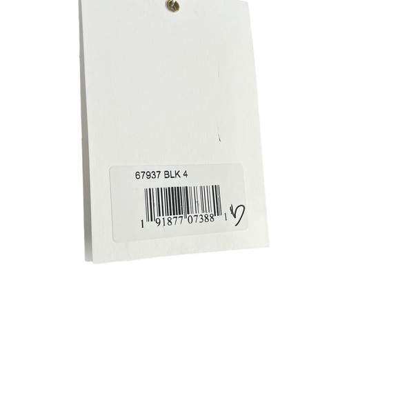 NWT Mac Duggal One Shoulder Ruched Cut Out Jersey BLACK Gown  4 - Picture 8 of 10